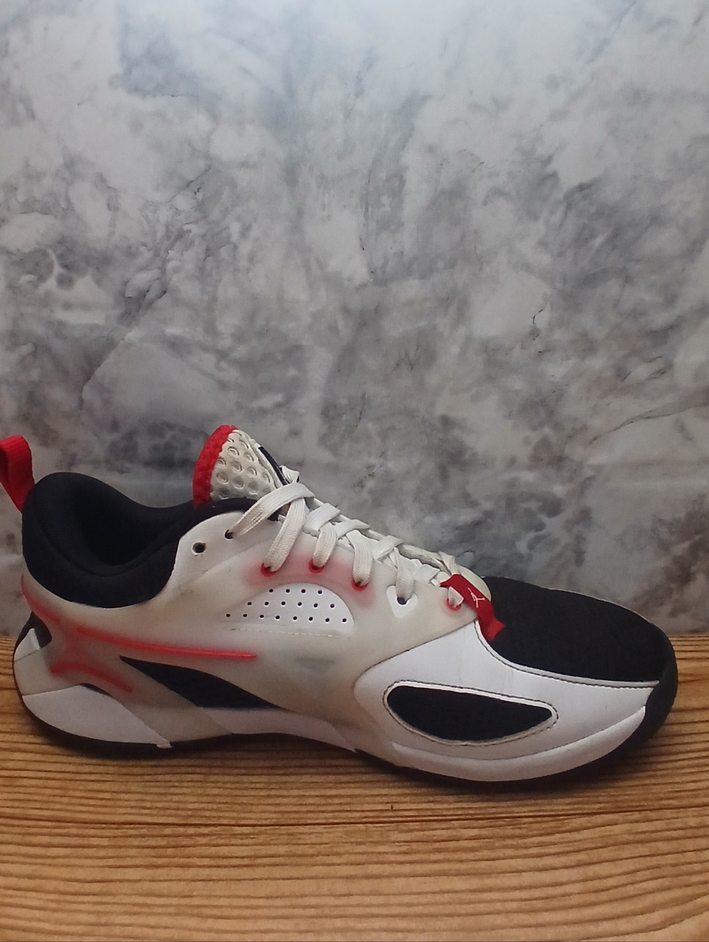 Nike Jordan Heir Series Bloodline White,Black & Red Accent, Men's Sneakers